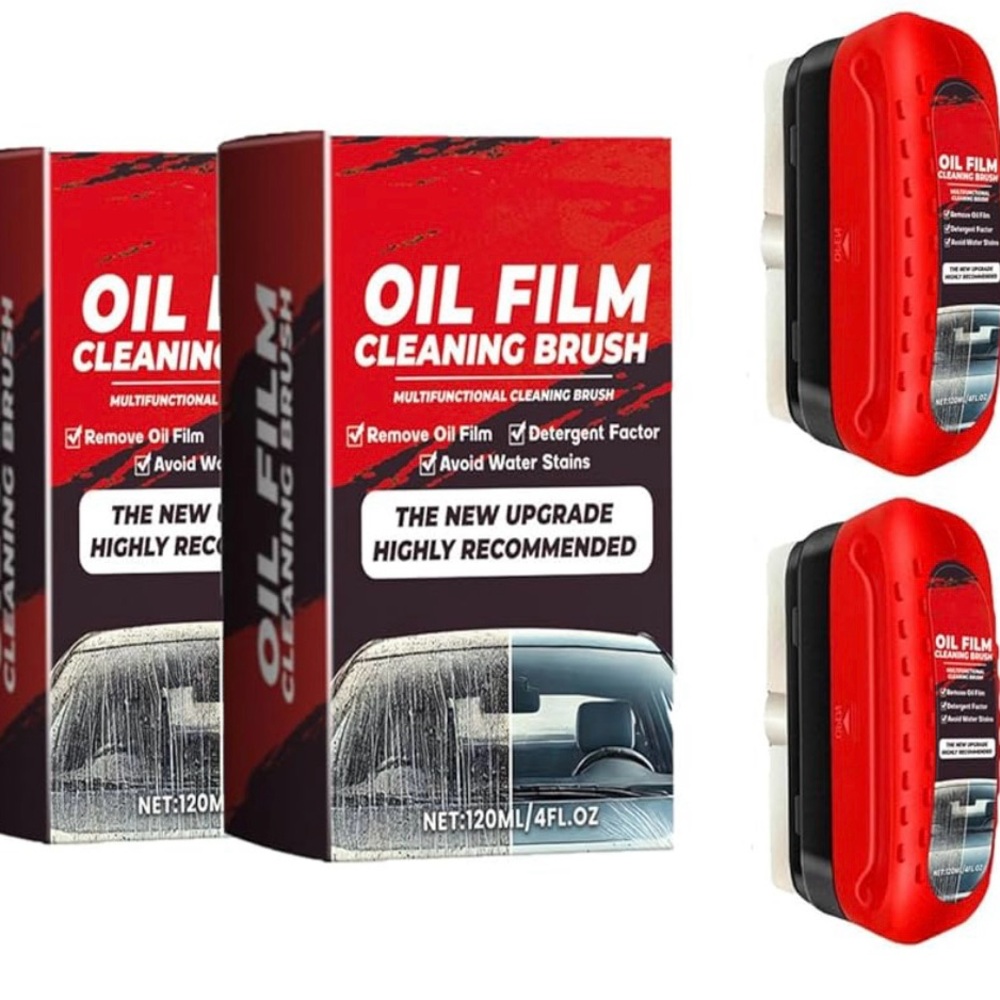 Oil Film Cleaning Brush - Red